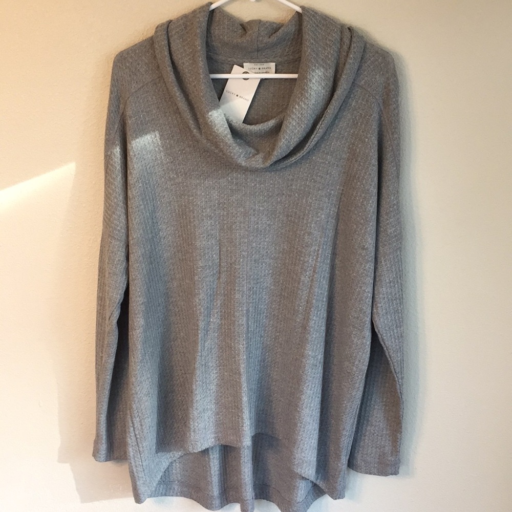 NWT Lucky Brand Cowl Neck Top
